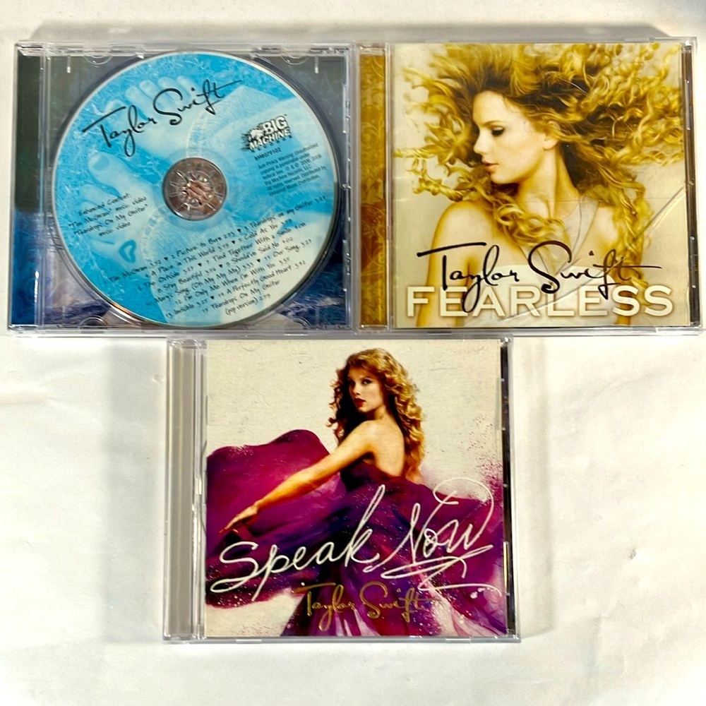 Taylor Swift 3 CD Collection Self Titled Speak Now and Fearless